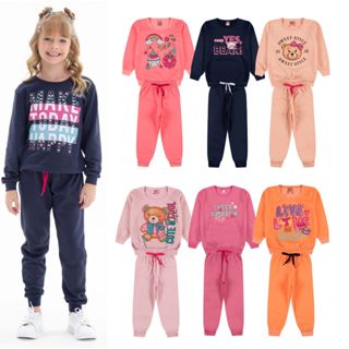 Roupa Infantil - Kit Sortido 10 Peças de Roupas Infantil Menina inverno - 5 blusa/casaco + 5 calças em Oferta na Shopee