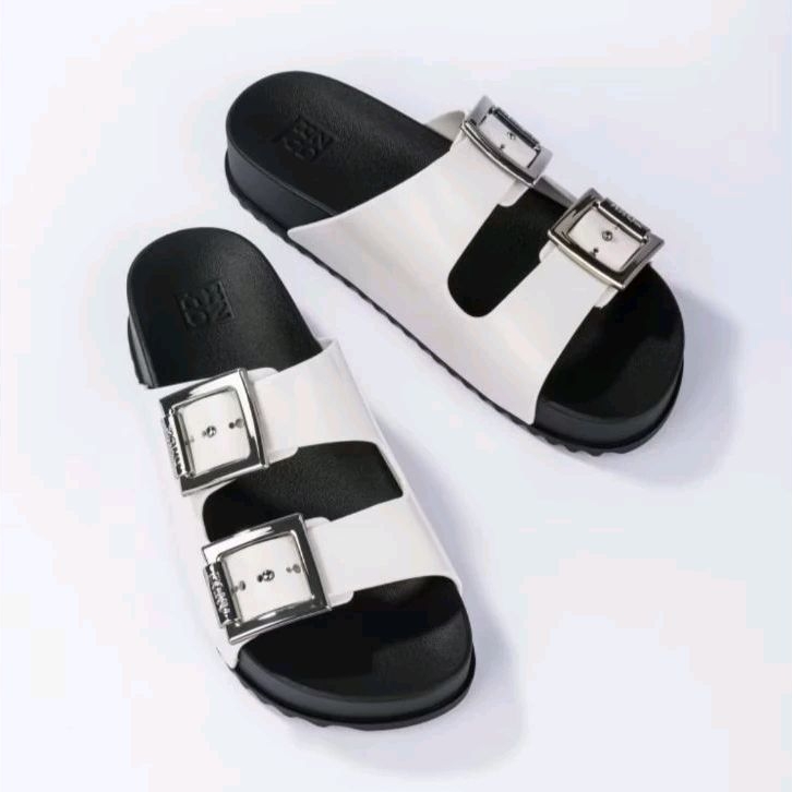 Chinelo Slide Branco Partner Zaxy