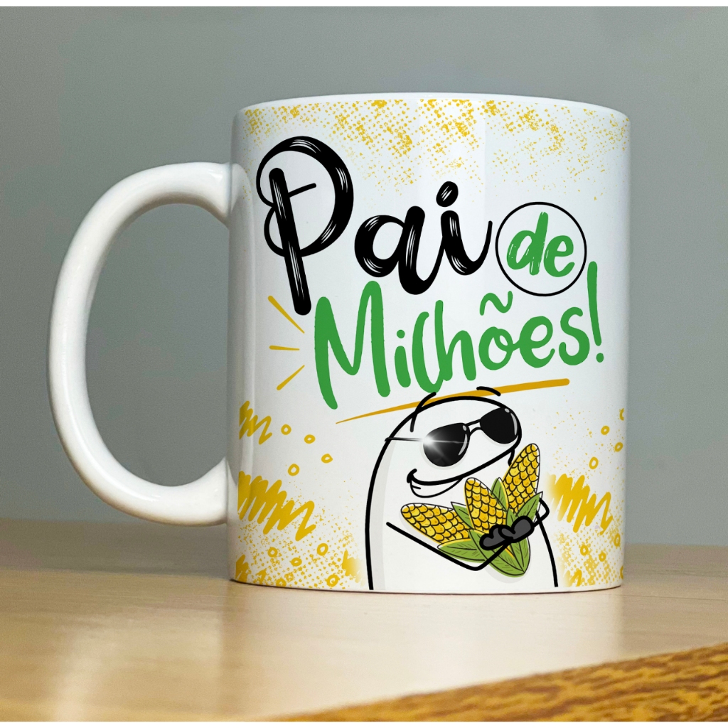 Caneca Personalizada Flork Dia dos Pais Frases divertidas