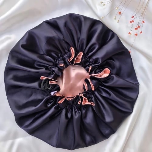 Touca e Xuxinha / KIT touca dois lado de cetim e scrunchie de cabelo - xuxa de cabelo