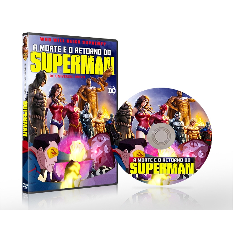 DVD A Morte e o Retorno do Superman Dublado e Legendado (2019) - Excelente Qualidade