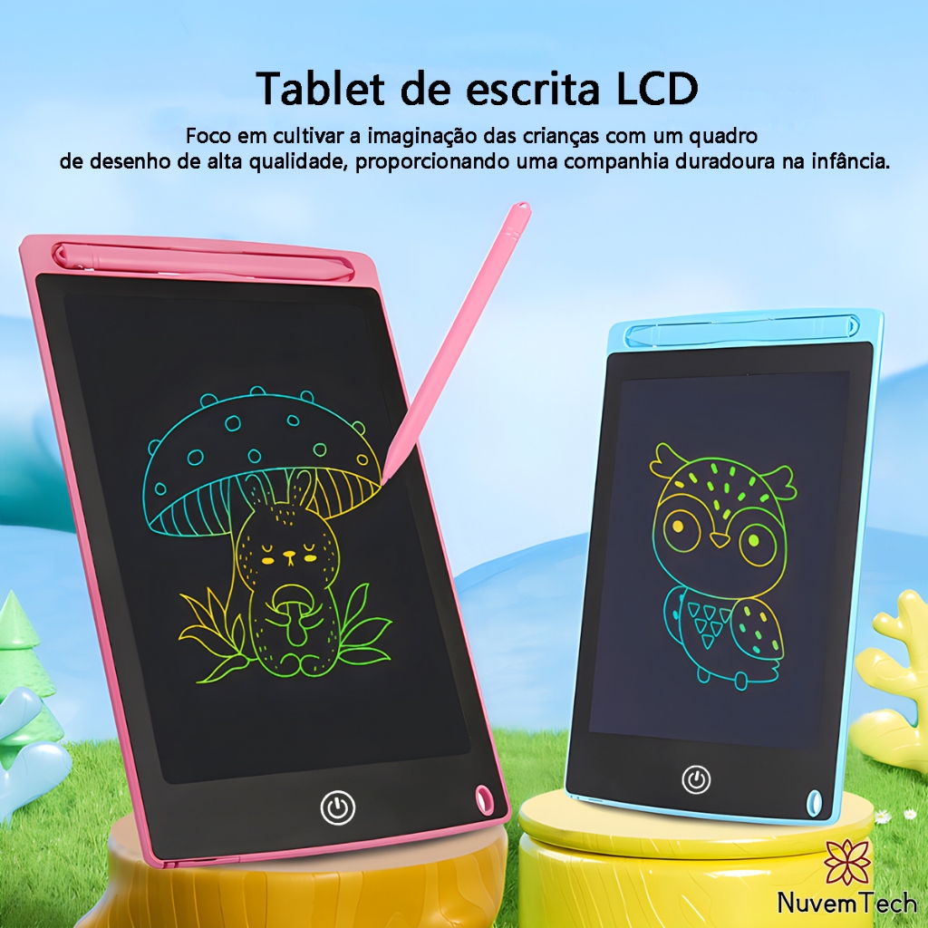 Lousa Magica Tablet Escrever Desenhar Infantil Tela Lcd 8.5 /10 /12 Polegadas Brinquedos Educativos em Oferta na Shopee