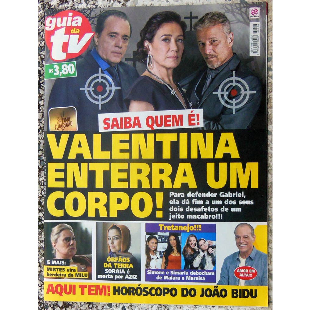 Revista Guia Da Tv nº 628 Anitta Roque Santeiro O Sétimo Guardião 2019