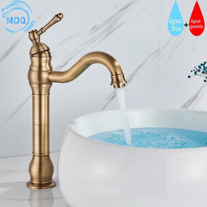 Torneira Lavatorio Banheiro Monocomando Bico Longo Bancada Alto em Oferta na Shopee