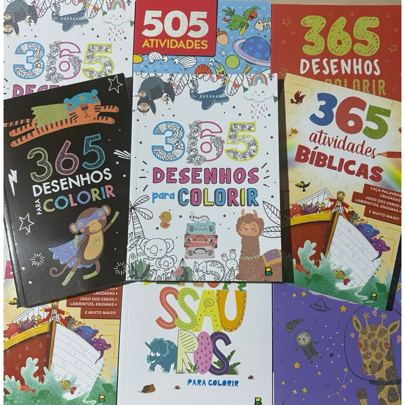 Livros 365 Desenhos para Colorir em Oferta na Shopee