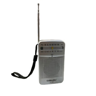 Mini Rádio Portátil Bandas AM e FM Recarregavel GT-50R