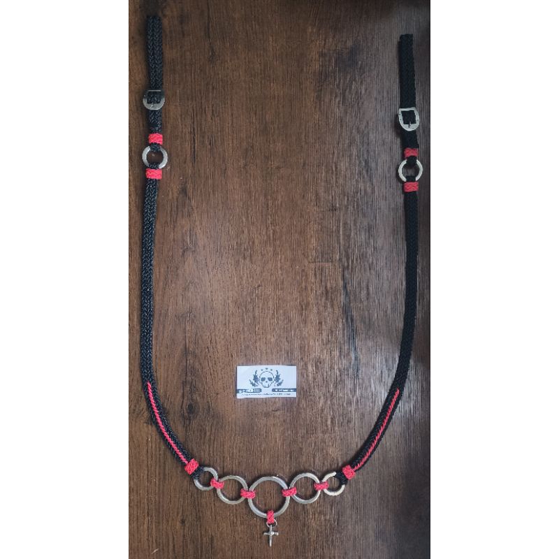 peitoral de cordinha trançado para cavalo