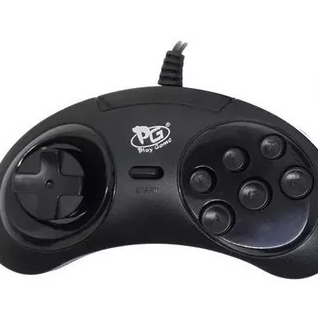 Controle Fighting Putt 6B Play Game - Mega Drive / Wonder Mega / Deluxe Drive