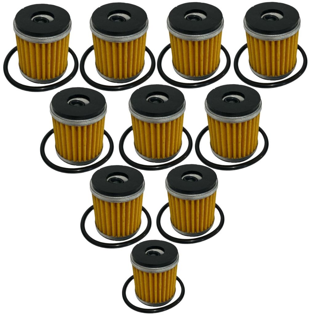 Kit 10x Filtro De Oléo Yamaha fazer 250 06/17 Xtz 250 Lander 2007 Em Diante YBR 250 (C/Anel Oring)