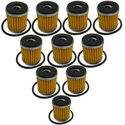 Kit 10x Filtro De Oléo Yamaha fazer 250 06/17 Xtz 250 Lander 2007 Em Diante YBR 250 (C/Anel Oring)