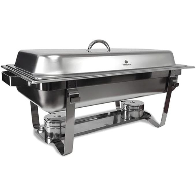 Rechaud Retangular Duas Cubas Gn em Aço Inox PR-111 - Progás Marca: Progás