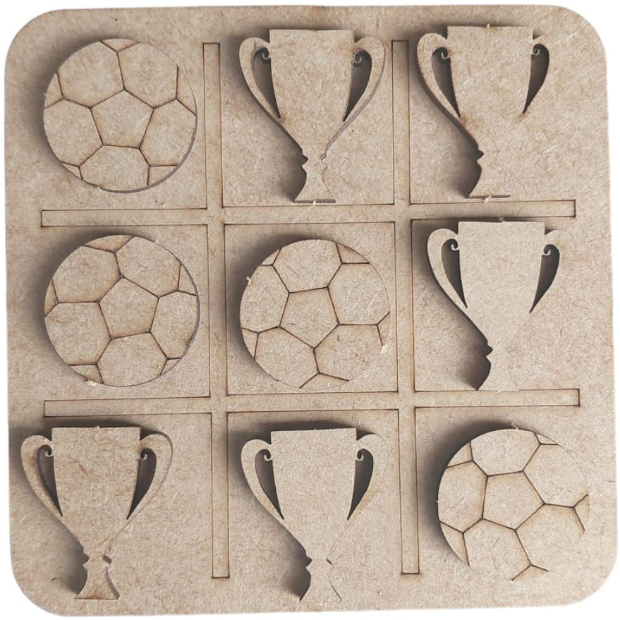 15 Jogos da Velha Futebol Lembrancinha de Aniversário Brincadeiras MDF - Madeira em Oferta na Shopee