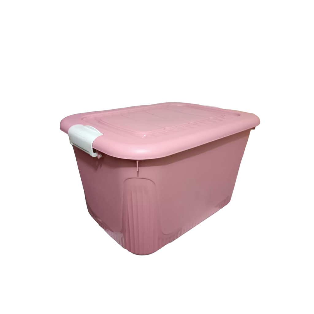 Caixa Organizadora 50l Contêiner Com Travas E Rodinhas em Oferta na Shopee