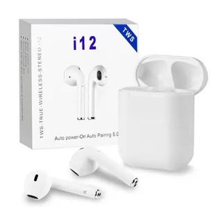 Fone de ouvido bluetooth colorido i12 com controle de toque em Oferta na Shopee