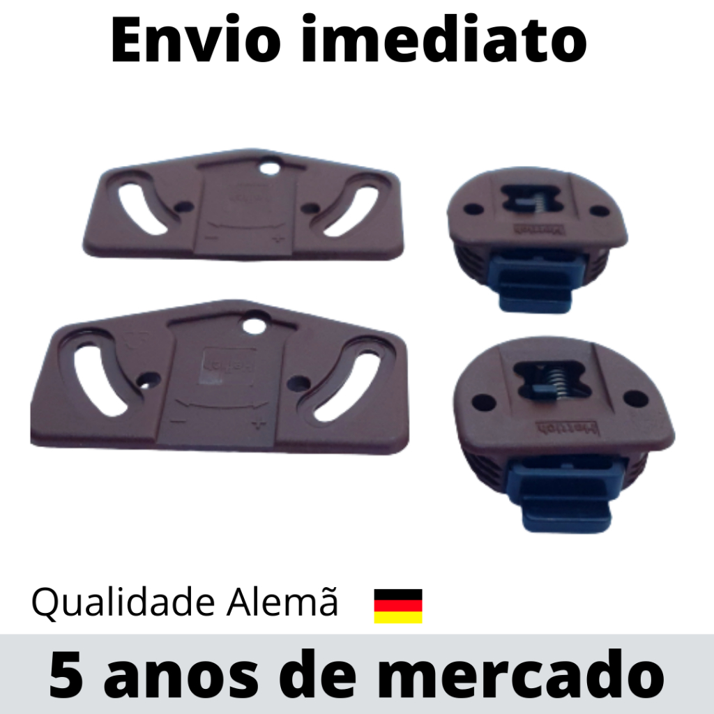 Sistema De Portas De Correr Sl55 Hettich 1 Porta Slide Line - 2 guias superior + 2 rodízios inferiores + Batente central
