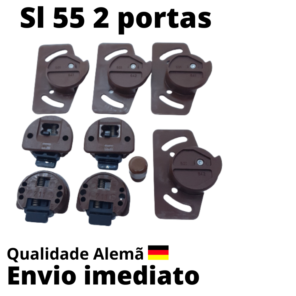 Sistema De Portas De Correr Sl55 Hettich 2 Portas Slide Line