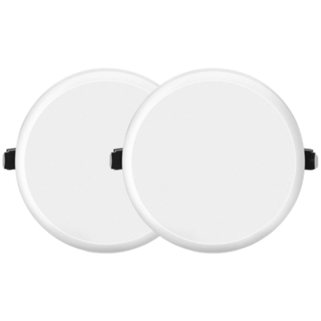 Kit 2 Plafon Embutir Led Elgin Infinity Redondo 15W/27w Sem Bordas Branco Quente LUZ AMARELA em Oferta na Shopee