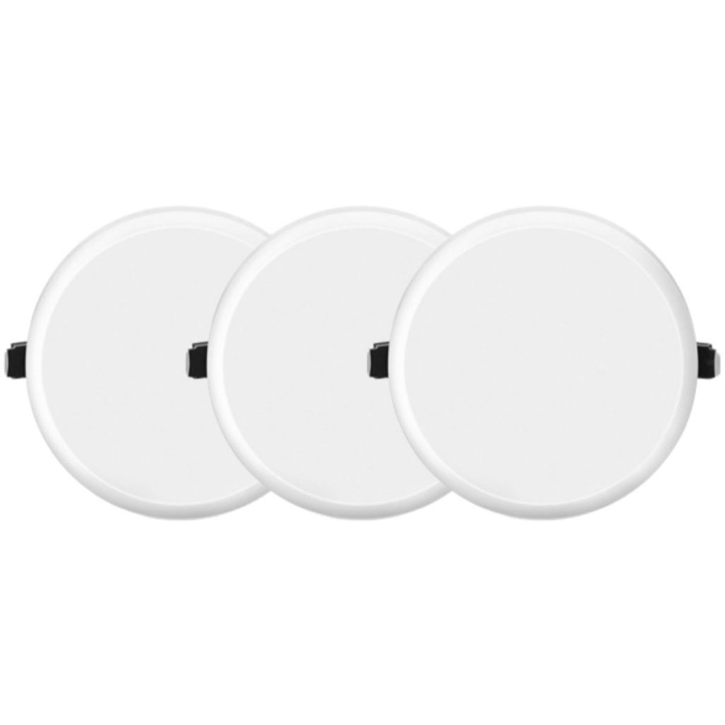 Kit 3 Plafon Embutir Led Elgin Infinity Redondo 27w Sem Bordas em Oferta na Shopee