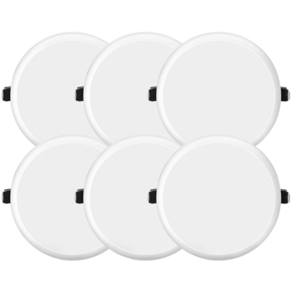 Kit 7 Plafon Embutir Led Elgin Infinity Redondo 27w Sem Bordas em Oferta na Shopee