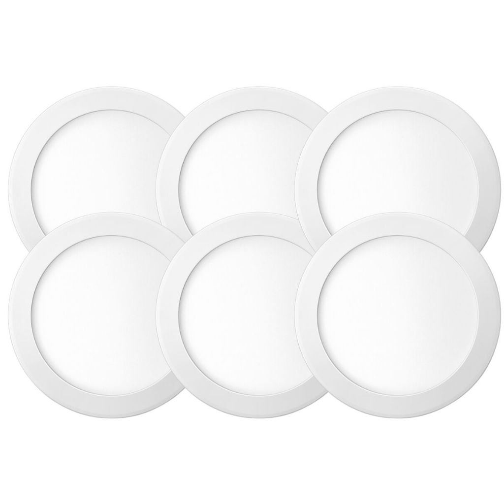 Kit 6 Painel Plafon Led Sobrepor Redondo 24w Bivolt em Oferta na Shopee