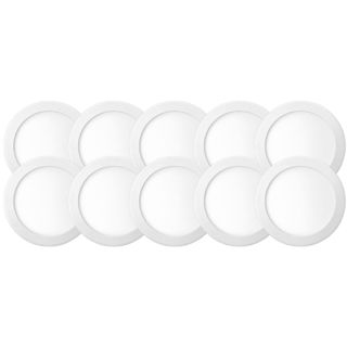 Kit 10 Painel Plafon Led Sobrepor Redondo 24w Bivolt em Oferta na Shopee