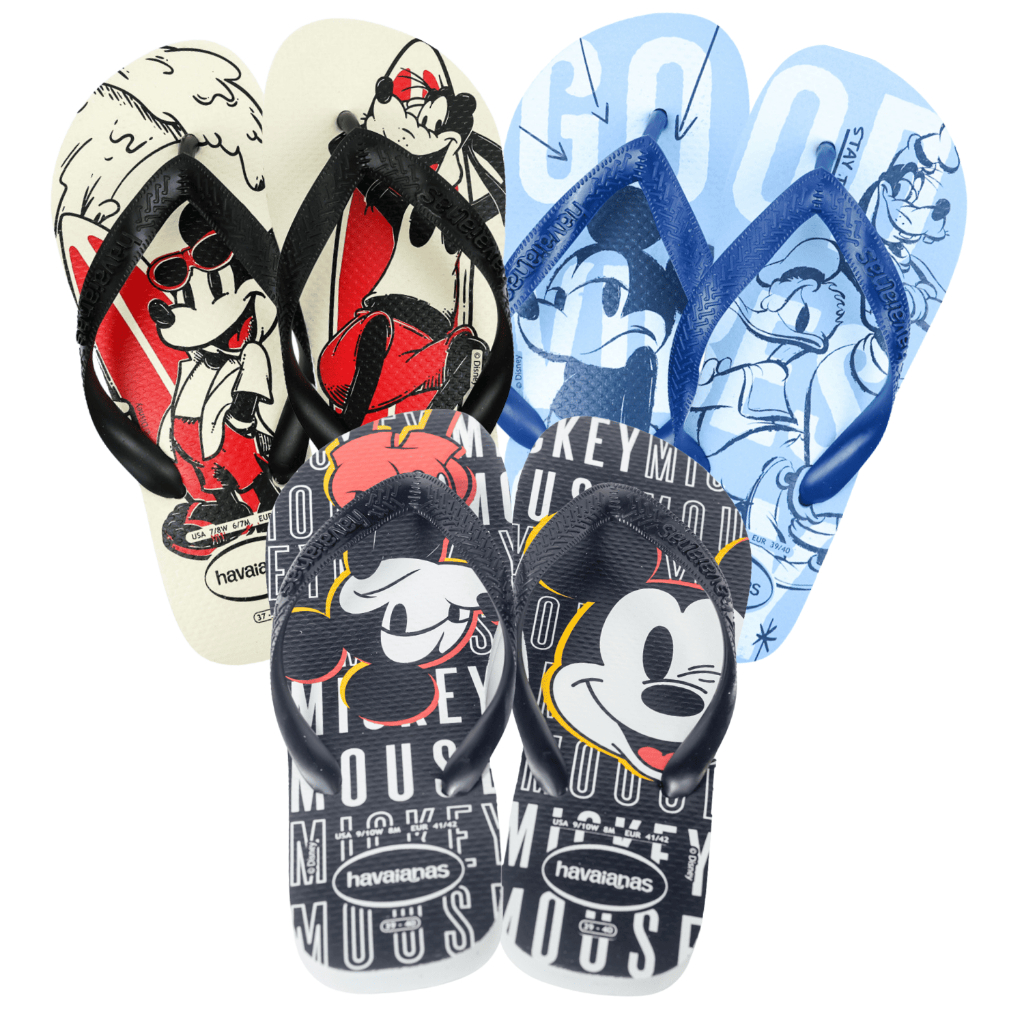 Chinelo Sandália Havaianas Top Disney Mickey Original Chinela Temática Sandalha Confortável Desenho