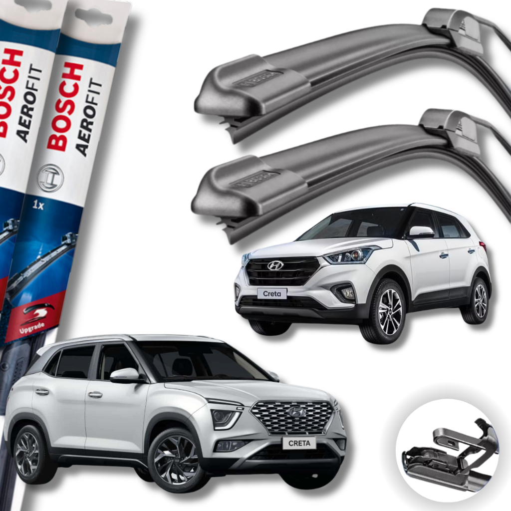 Par Palhetas Limpador De Parabrisa Dianteiro Para Hyundai Creta 2016 2017 2018 2019 2020 21 22 23 24 em Oferta na Shopee