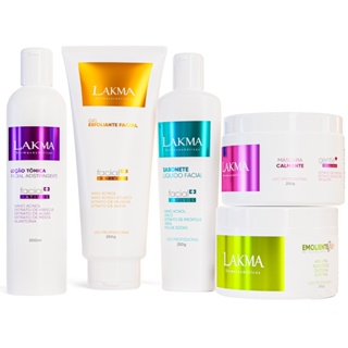 Kit Limpeza De Pele Profunda Profissional Lakma 5 Itens (Emoliente ZERO Trieta) em Oferta na Shopee