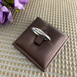 Anel Batido Personalizado em Prata 925