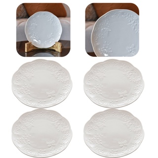 Conjunto 4 Pratos De Sobremesa Porcelana Branca Newbone 19cm - Lyor em Oferta na Shopee