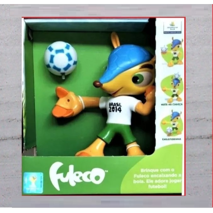 Boneco Fuleco Mascote Copa Brasil 2014 (17cm) Original Fifa
