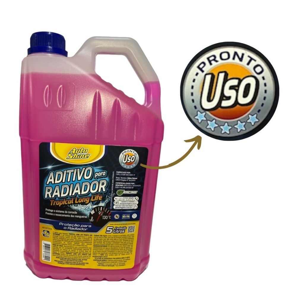 Aditivo Radiador Rosa Pronto Uso 5 Lt Autoshine · foto 2