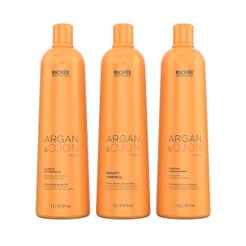 Kit Shampoo Antirresíduo, Beauty Control e Mascara Argan e Ojon (3x1L) Richée Professional