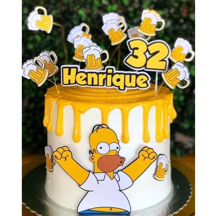 Bolo Homer Simpson: Onde Comprar | BuscaProdutos