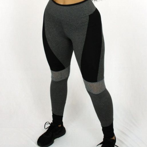 Kit 2 Calças Legging Academia Corrida Fitness Com Tela Confortavel