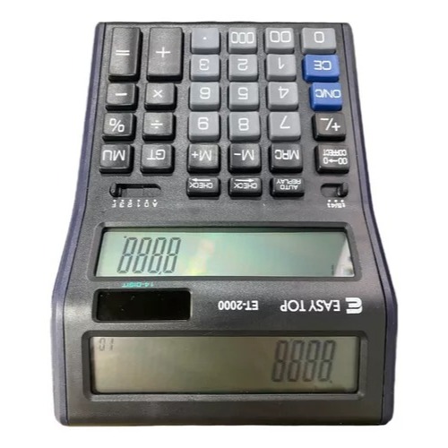 Calculadora 14 Digitos Profissional Eletronica Display Duplo