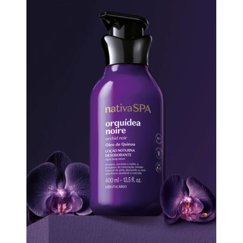 Loção Noturna Desodorante Corporal Nativa SPA Orquídea Noire 400ml