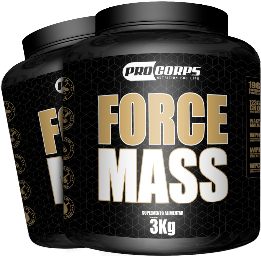 Hipercalorico 2 Unidades Force Mass 3kg Pro Corps