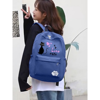 Mochila Escolar De Grande Capacidade Para Mulheres Estudantes Nylon impermeável. com estojo 111-3 em Oferta na Shopee