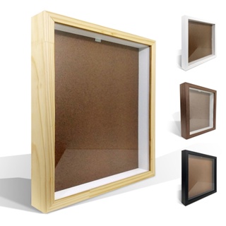 Quadro Moldura Caixa 30x30 Natural Pinus em Oferta na Shopee