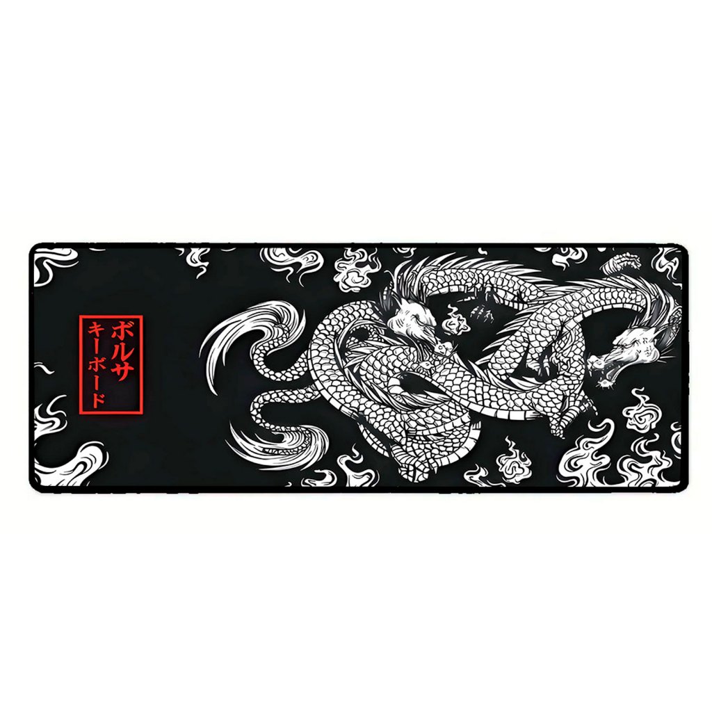 Mouse pad Gamer Speed Extra Grande Dragão Chinês Japonês Vários Tamanhos