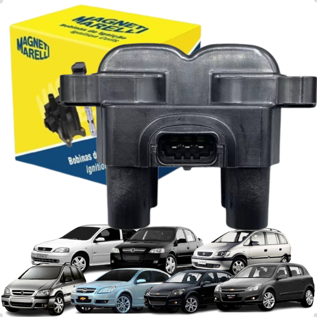 Bobina De Ignição Original Magneti Marelli Chevrolet Astra Vectra Zafira 1.8 2.0 2.2 em Oferta na Shopee