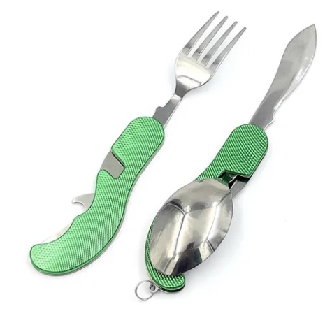 Kit De Talheres Camping 5 Em 1