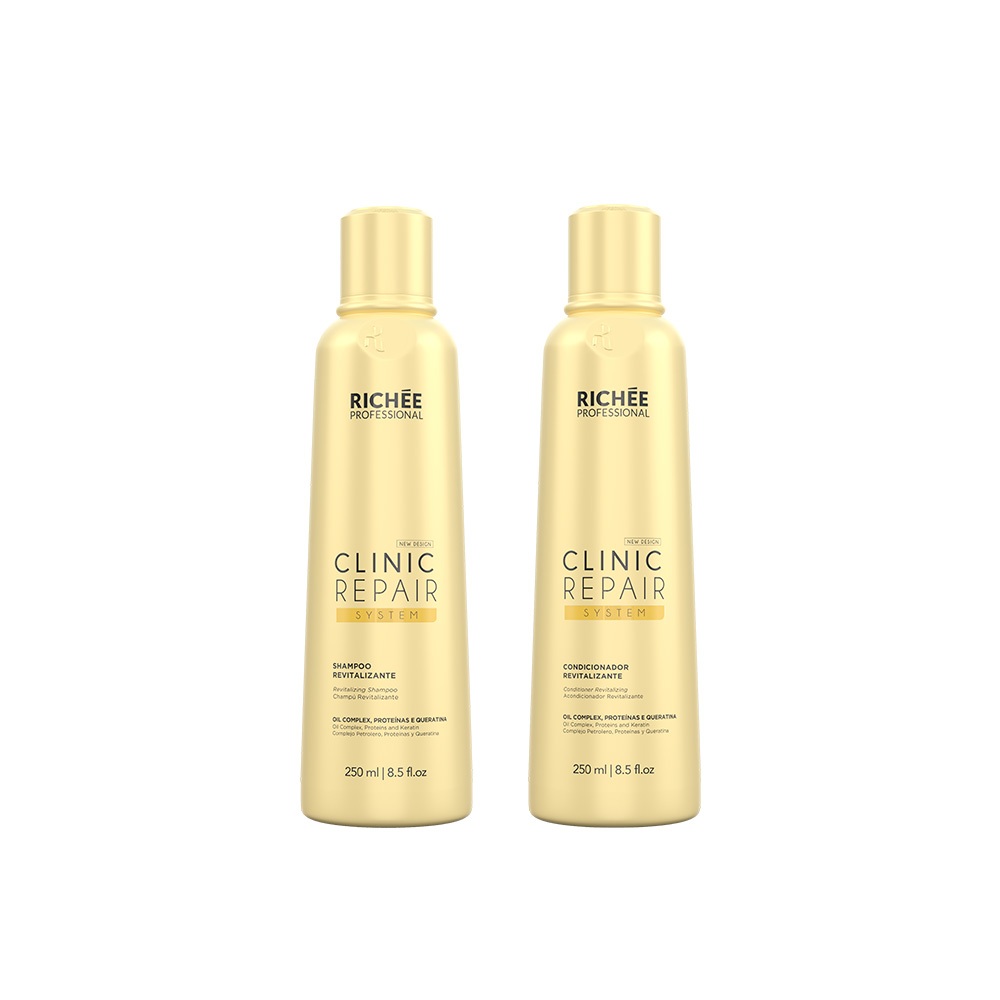 Richée Clinic Repair System Kit Shampoo e Condicionador (2x250ml) em Oferta na Shopee