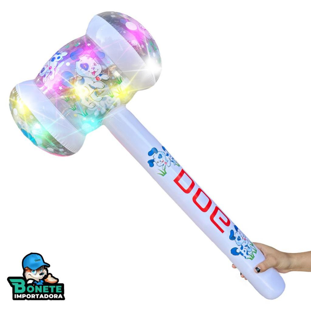 Marreta Gigantes Inflável 75cm C/luz Brinquedo Bebê Criança