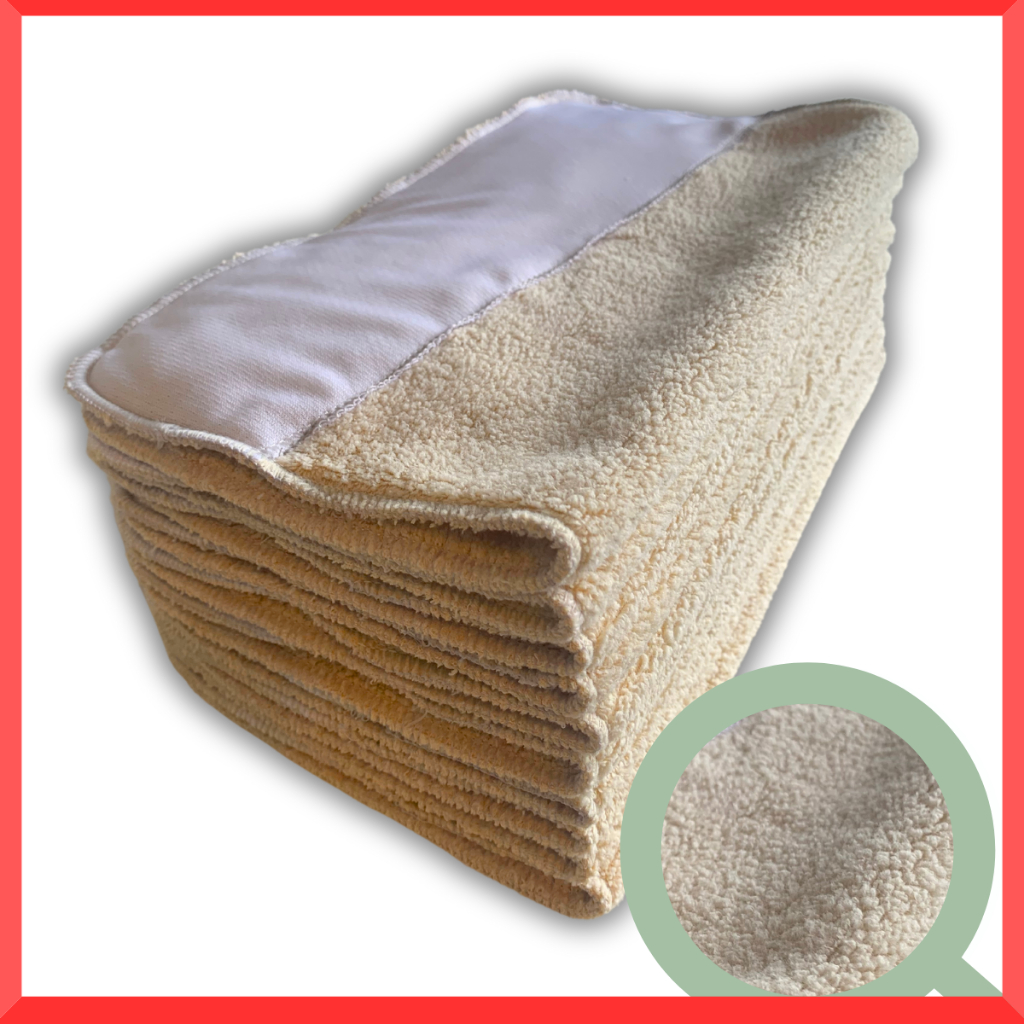 3/5/10 Absorventes Melton 6 Camadas Fralda de Pano Ecológica Lavável