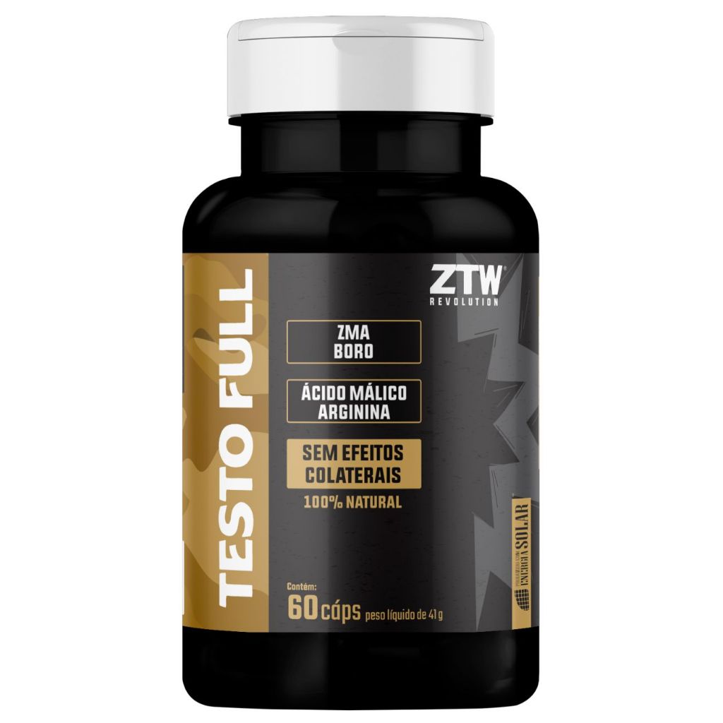Testo Full - 60 Cápsulas  (Zinco, Magnésio e Arginina) em Oferta na Shopee