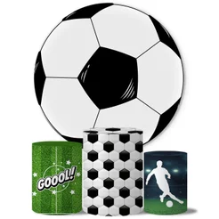 Trio Capa Cilindro + Painel Tema Futebol Veste Fácil