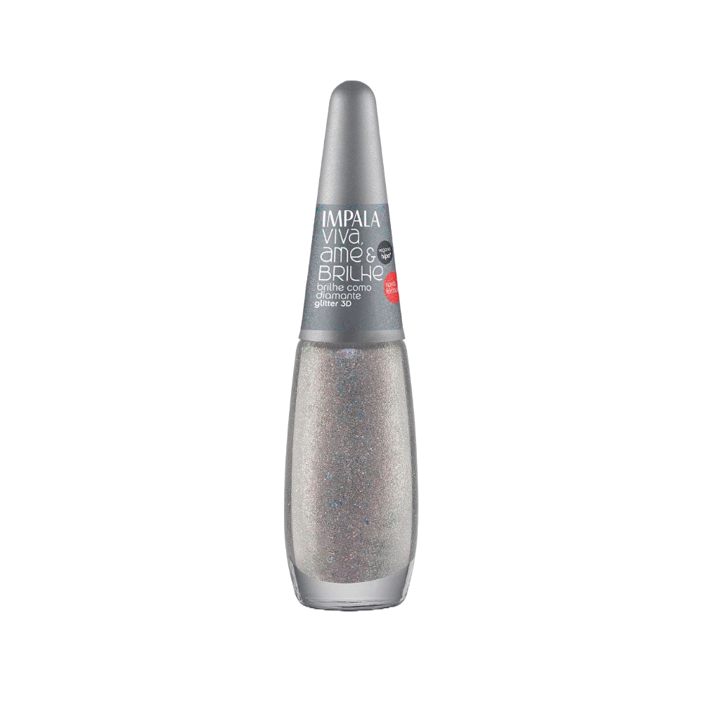 Esmalte Impala Glitter Coleção Viva Ame E Brilhe Brilhe Como Diamante - Beauty