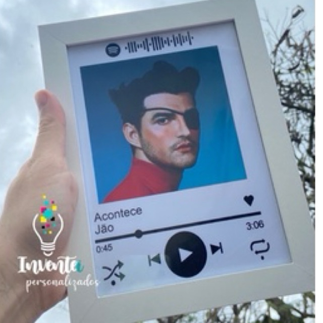 Quadro Spotify A5 - Jão Pirata